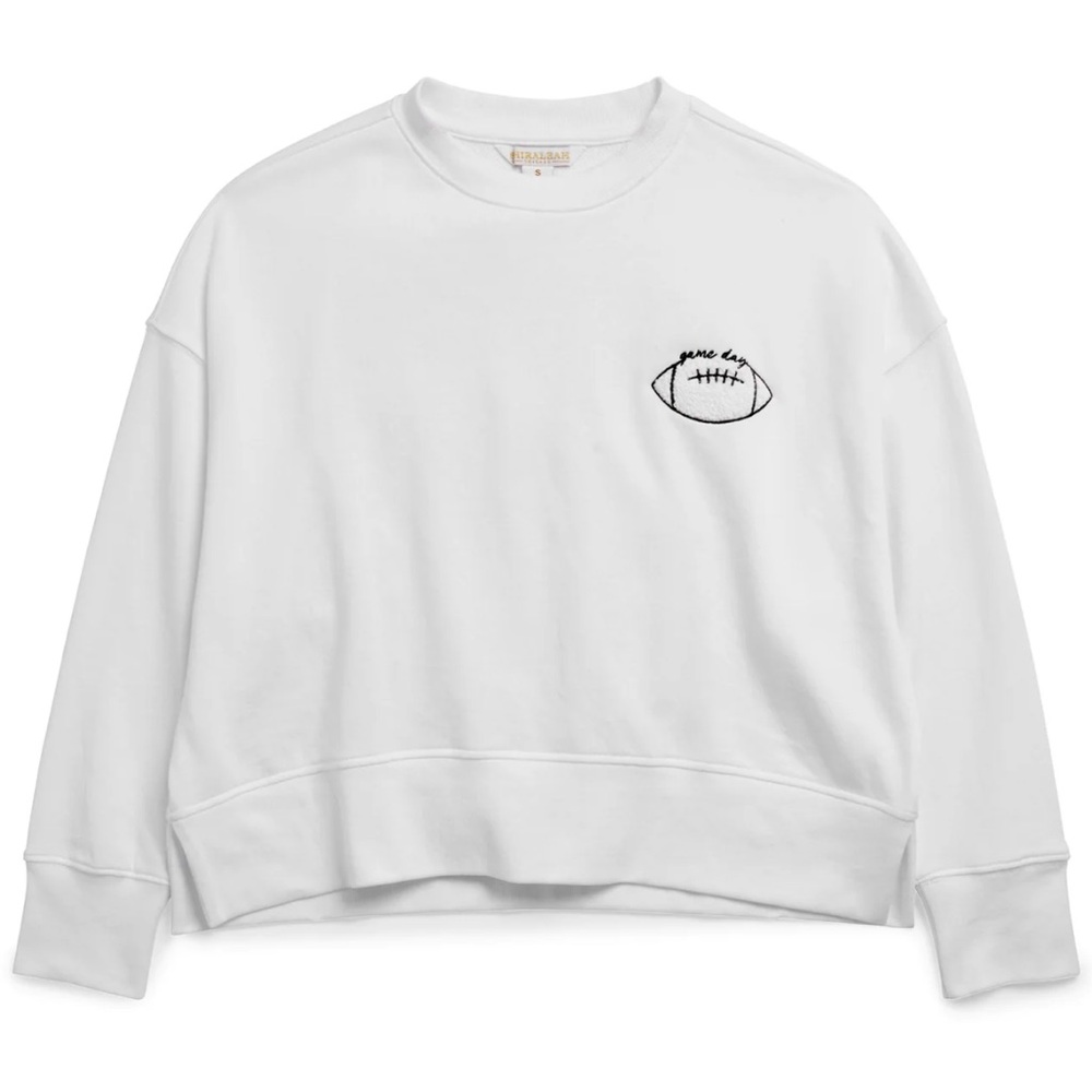 New with tags. Meet me at the Tailgate sweatshirt. Shiraleah.